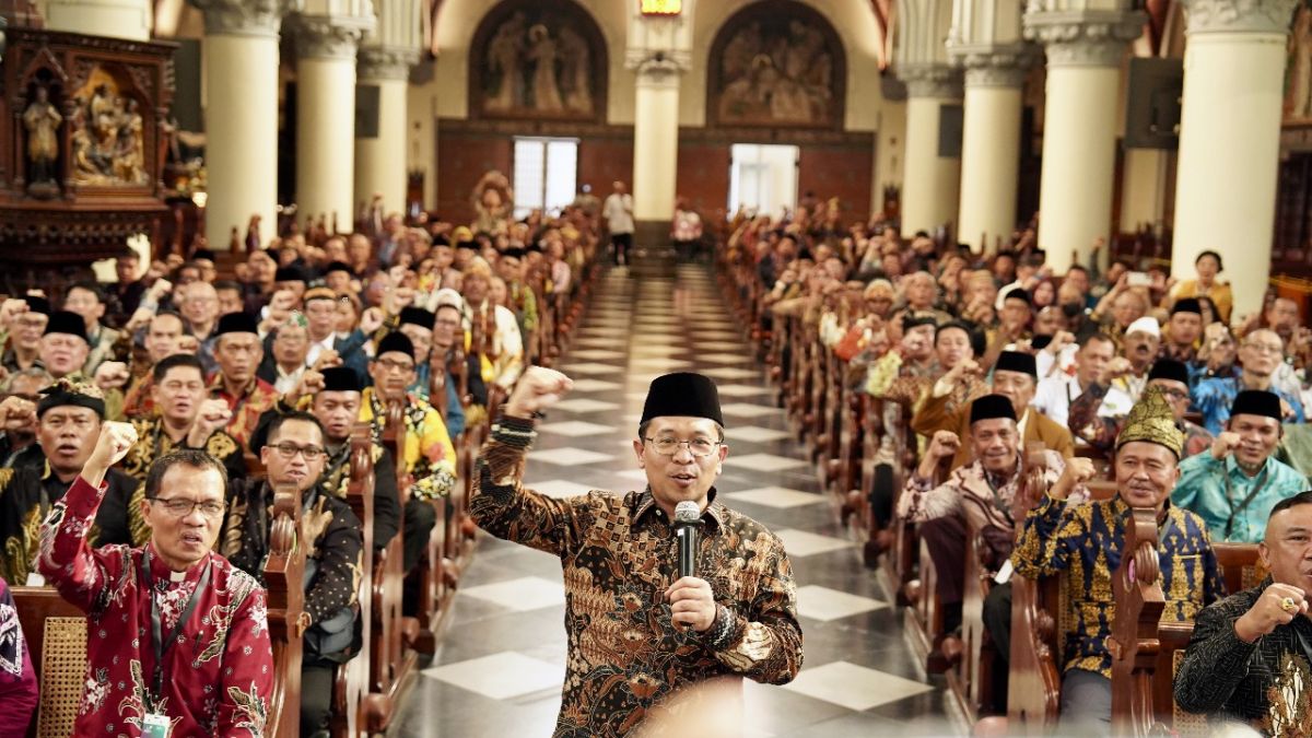 Hari Pertama Silatnas FKUB 2025, Tokoh Lintas Agama Kunjungi Katedral dan Istiqlal